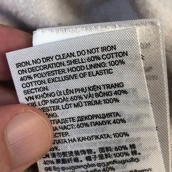 H&M Divided Women's One Vision Small Pattern Graffiti Hand-Cropped Soft Hoodie - Picture 10 of 12